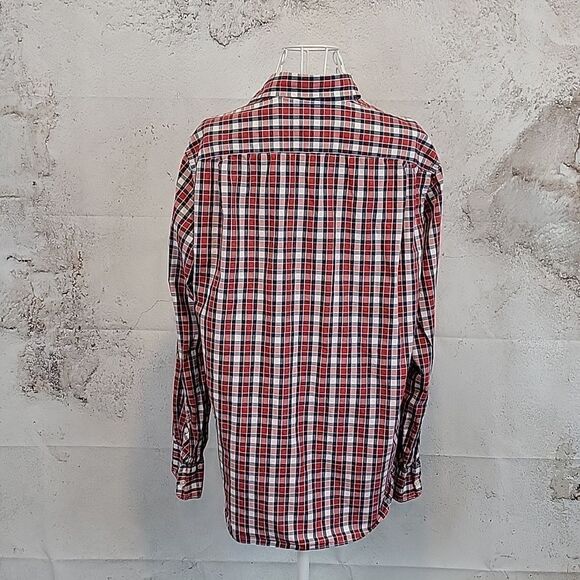 Blue by Pronto Uomo checkered plaid button-down shirt Men's Size L - Picture 6 of 10